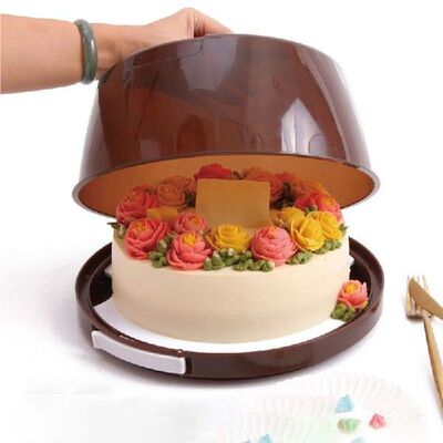 Plastic Box Cake Box Portable Cake Cover Tray Takeout Case