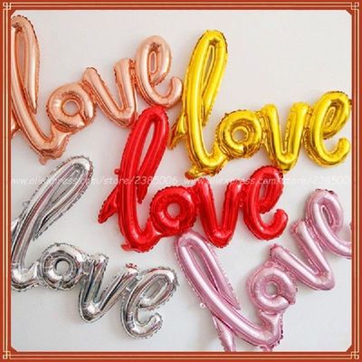 Love Letter Foil Balloon Anniversary Wedding Valentines