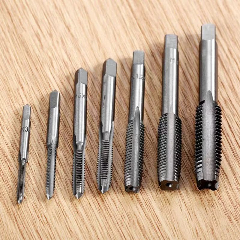 7Pcs HSS Straight Fluted Screw Tap Thread Metric Plug Hand T