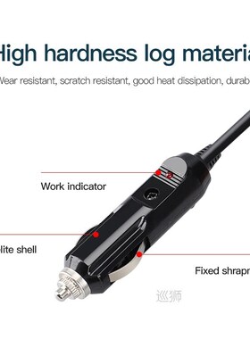 Car Male Plug Cigarette Lighter Socket Adapter Power Supply