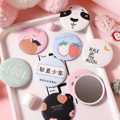 Makeup Mirror Portable Hand Mirror Mini Round Pocket Mirror