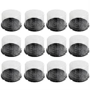 1 Set 20PC Bakery Round Shape Plastic Cake Boxes Cheese
