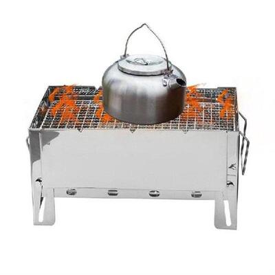 Wood Burning Camp Stove Folding BBQ Stove Backpacking Fire
