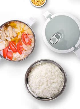 Multi--Layer Lunch Box Portable Stainless Steel Thermal For