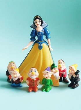 5-10cm 8pcs/set Snow White and the seven dwarfs 7 ornaments
