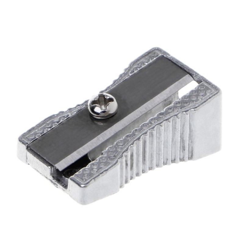 Metal Bevelled Single Hole Pencil Sharpener School Office Sh