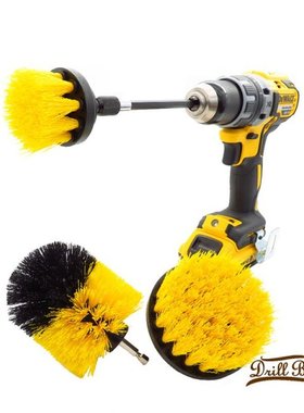 4pcs Drill Brushes Set Tile Grout Power Scrubber Cleaner Spi