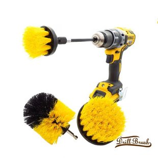 4pcs Drill Brushes Set Tile Grout Power Scrubber Cleaner Spi