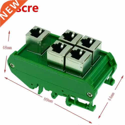 RJ45 8P8C vertical breakout board RJ45 female to 4 x RJ45 fe