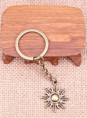 20pcs New Fashion Keychain 28x25mm sun sunburst Pendants