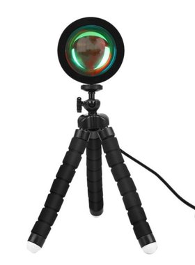 RGB Sunset Projection Atmosphere Lamp LED Night Lights,USB P