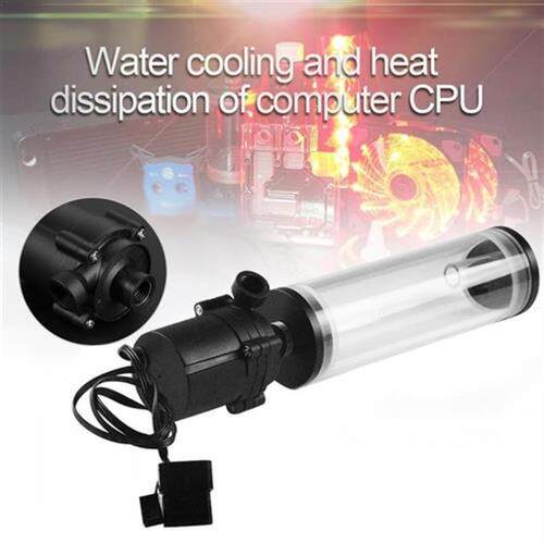 G1/4 Thread XHC8   160mm Cylinder Water Tank Water Pump for