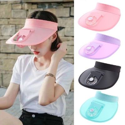 Summer Sunscreen Hat Breathable Cooling Fan USB Charging