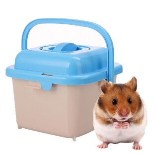 Portable Hamster Travel Carrier Plastic Hamster Cage