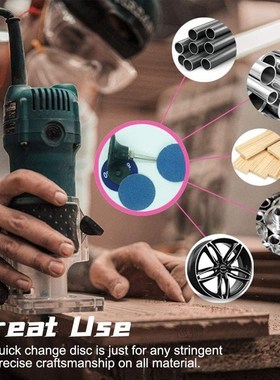 75PCS Quick Change Discs Zirconia Sanding Discs with 1/4 Inc