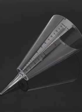 Conical Rain Gauge Plastic Clear Outdoor Home Garden DIY Cra