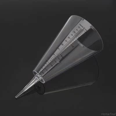 Conical Rain Gauge Plastic Clear Outdoor Home Garden DIY Cra