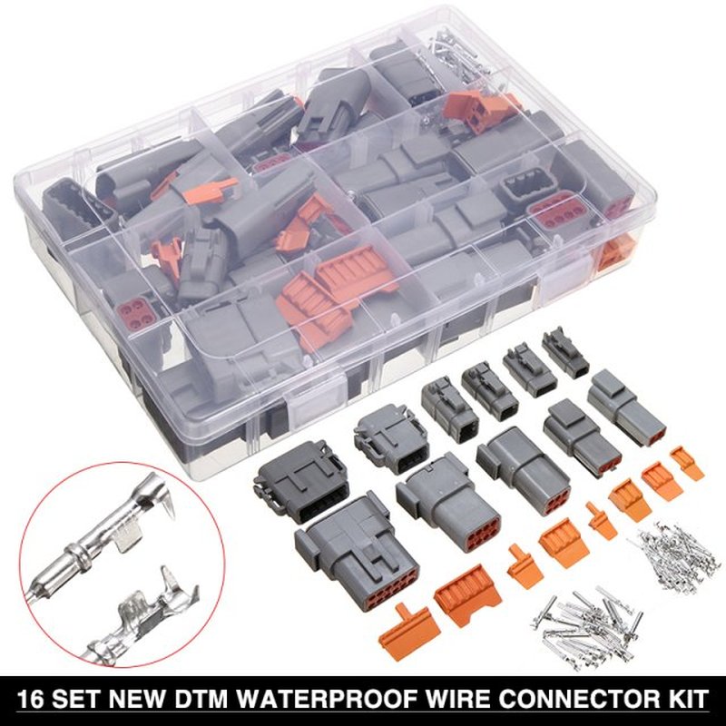 16 set DTM Waterproof Wire Connector Kit Waterproof Electric