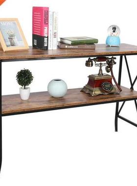 2 Tier Side Table Sofa Corner Desk Bedside Reading Coffee Ta