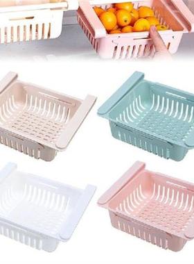 1pc Fridge Storage Box Pull-out Drawer Fridge Storage