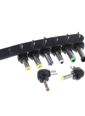 8Pcs Universal DC Power Charger Supply Adapter Jack Plug Con