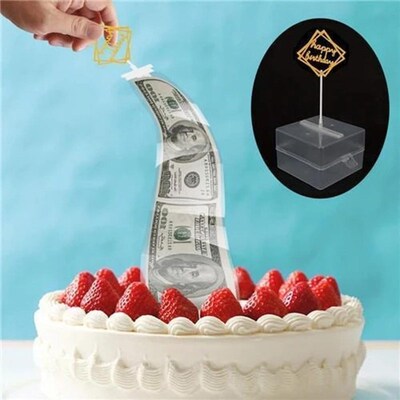 Gift-Box Napkin Cake-Parent Money Surprise Birthday Birthday