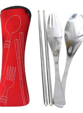 3pcs Stainless Steel Knifes Fork Spoon Set Family Travel