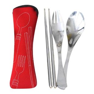 3pcs Stainless Steel Knifes Fork Spoon Set Family Travel