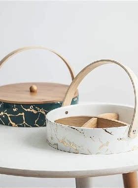 Nordic Art Ceramic Fruit Platter Modern Simple Living Room