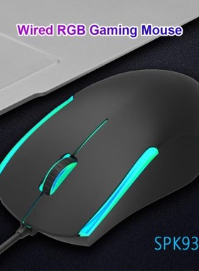 3 Buttons Wired Optical Mice for Laptop Desktop Computer RGB