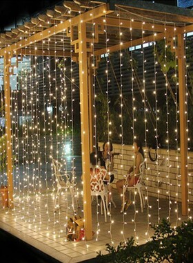 Icicle-String-Lights Curtain Waterfall Christmas Wedding 300
