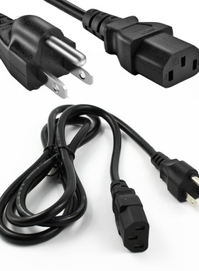 USA Plug Power Cable Cord US 3Pin Male Plug to IEC 320 C13 S