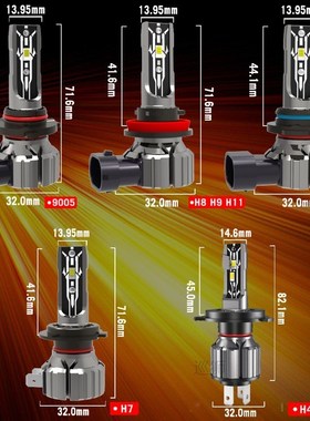 2pcs 100W 30000LM H4 H7 Canbus LED H8 H9 H11 9005 HB3 Hir2 9