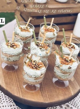 new 40PCS 140ml Mousse Dessert cup Wine glass Plastic Cake