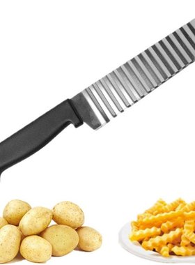 1 pc Wave Potato Cutter Stainless Steel Cucumber Carrot Pota