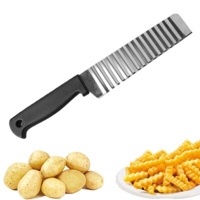 1 pc Wave Potato Cutter Stainless Steel Cucumber Carrot Pota