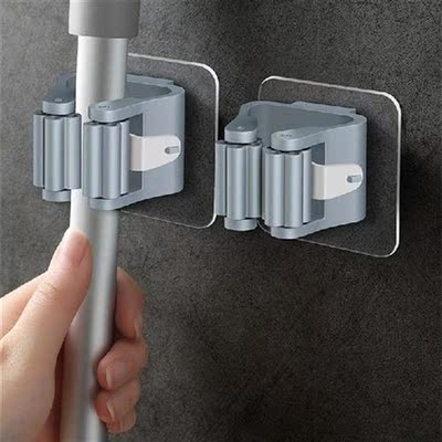 Mop Holder Wall Mounted Self Adhesive Hook Mop Holder