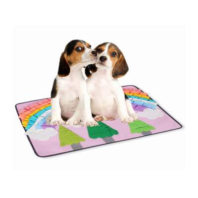 Forest Colorful Washable Pet Snuffle Feeding Mat Dog Puzzle