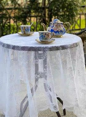 White Gauze Picnicking Background Cloth For Table Cover