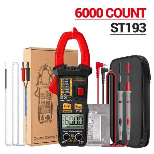 ST193 Multimeter Clamp Meter Digital 6000 Count True RMS AC