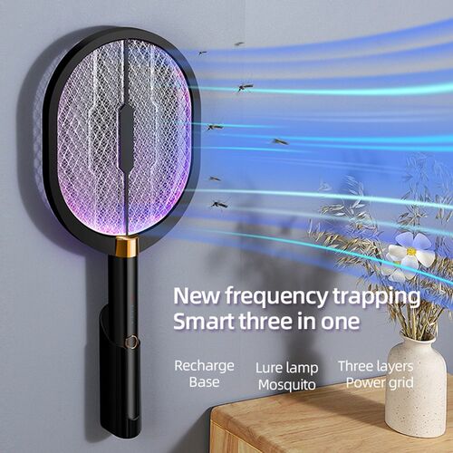USB Rechargeable Mosquito Insect Racket Trap 3 In 1 Home Ele