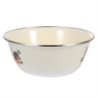 Bowl Enamel Bowls Basin Salad Mixing Enamelware Metal