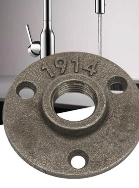 10Pcs 3 Holes 65mm DN15 Flange Pipe Base Thread Floor Flange