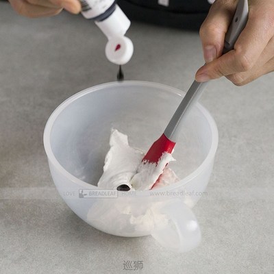 Flower mounting color mixing bowl baking cream color mixing