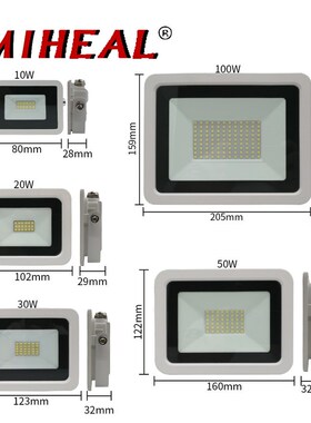 LED High Bay Light 10W 20W 30W 50W 100W Mining lamp fin fact