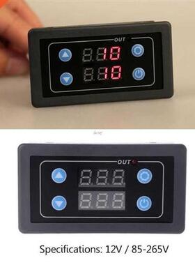 DC12V AC220V/85-265V Digital Display Time Relay Module Timer