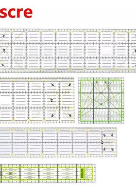 5Pcs/Set Rectangle Acrylic Patchwork Quilting Scale Promoti