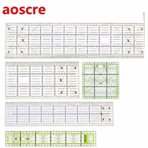 5Pcs/Set Rectangle Acrylic Patchwork Quilting Scale Promoti