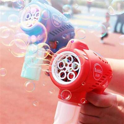Bubble Machine Automatic Bubble Blower Gun Fidget Toys Indoo