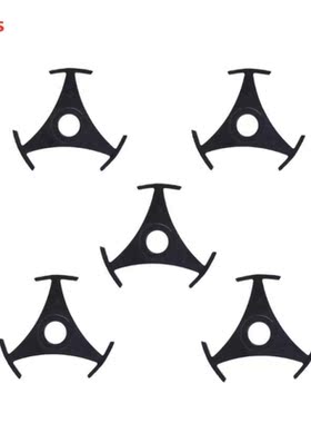 5 pcs Black Durable 7 Inch Vinyl Record Adapter Converter Fo